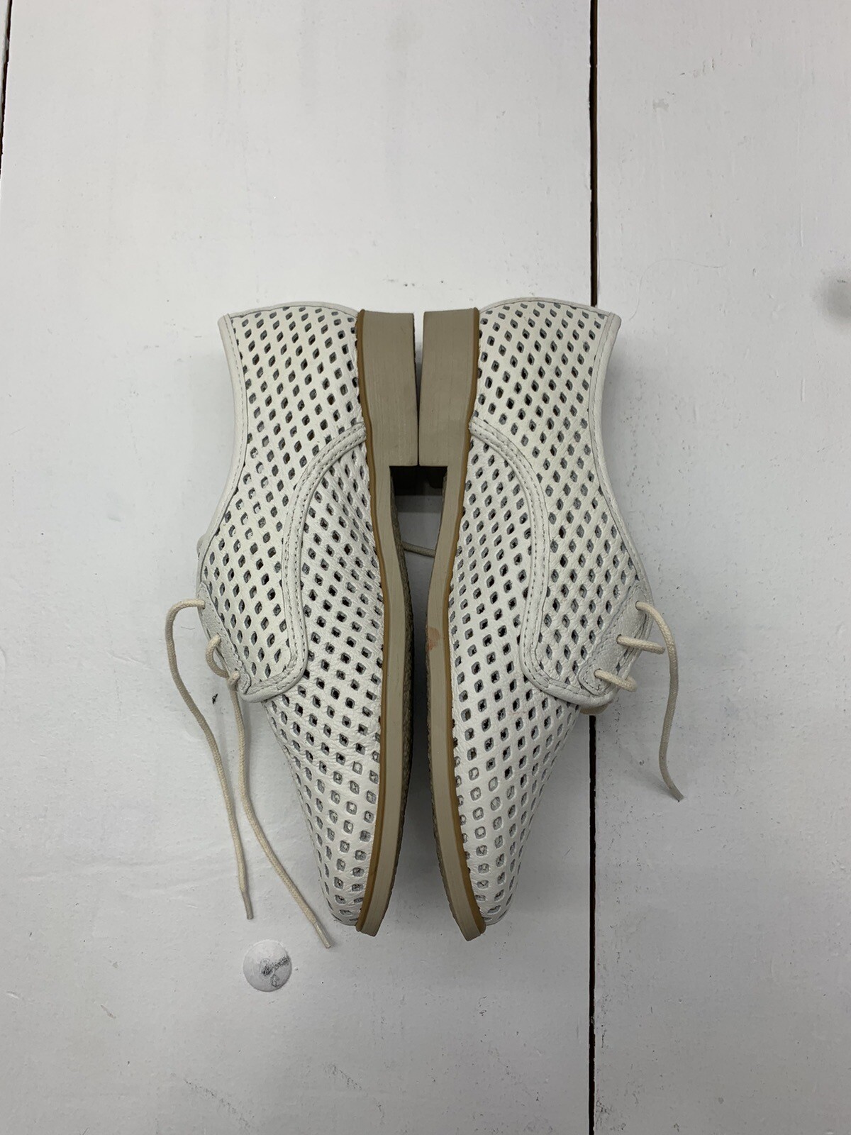 Chelsea Crew Black Label Womens White Leather Shoes Size 6 eBay