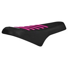 Ridstar Q20 Ebike gripper seat cover by Enjoy mfg  all BLACK w/ PINK ribs #477