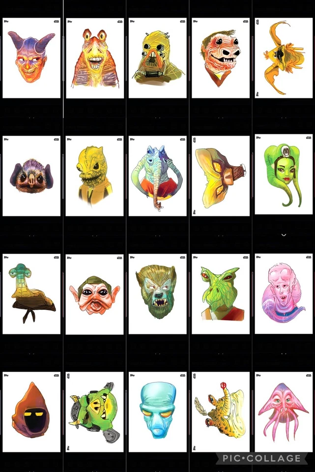 Topps Star Wars Digital Card Trader 30 Card Alien Underground Insert Set - Image 2 of 2