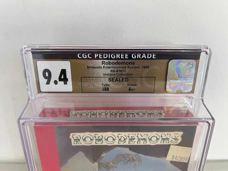 Robodemons (Nintendo NES) CGC 9.4 A++ Nuevo Sellado Clasificado WATA VGA Indiana Coll. Foto 4 de 4