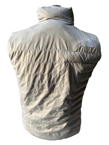 The North Face Mens Small Gray Puffer Vest Down Filled Zip Front - Picture 4 of 9