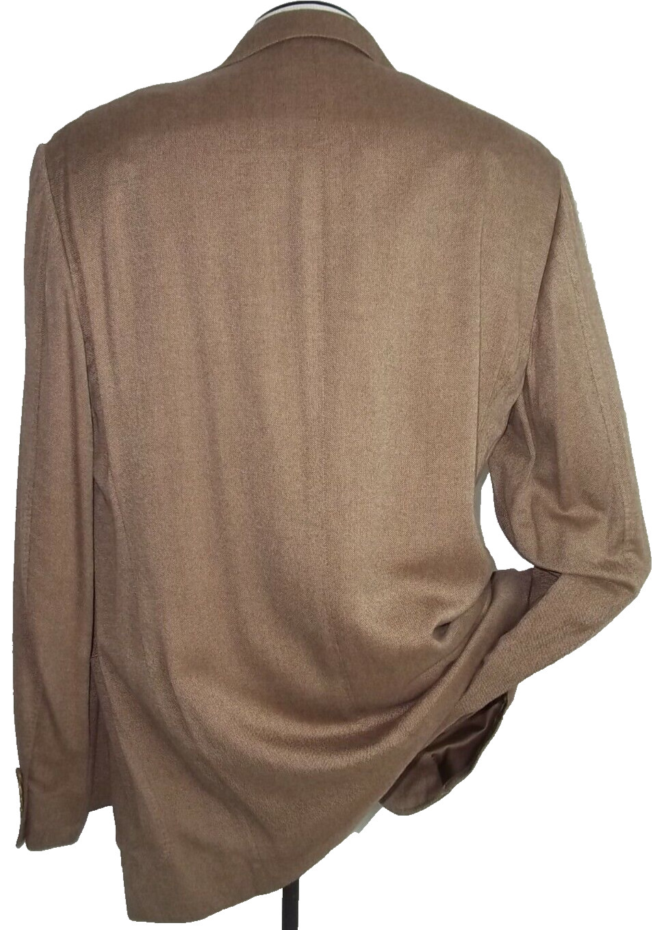 & Canali Solid Beige 3 Buttons Patch Pockets Pure… - image 6