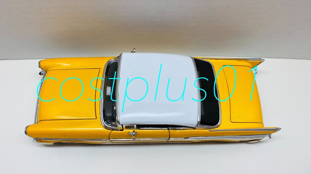 JADA DUB CITY OLDSKOOL 1957 BEL AIR 1:24 YELLOW WITH WHITE TOP