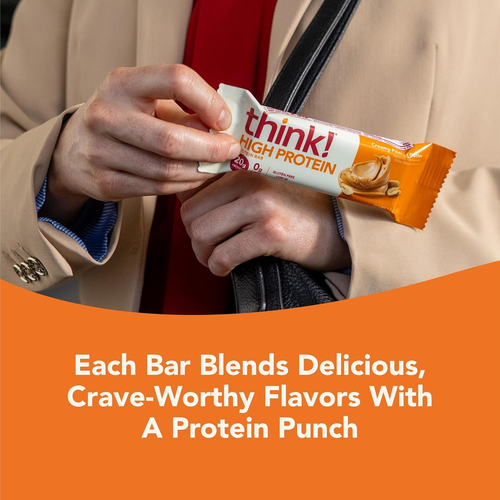 Think! Protein Bars, High Protein Snacks, Gluten Free, Kosher Friendly, Creamy P - Picture 6 of 12
