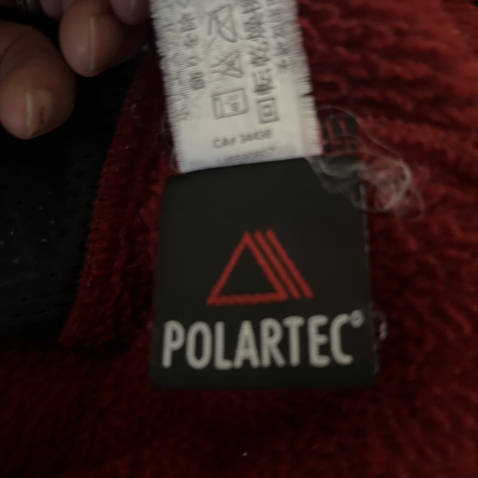 RARE! Arc'Teryx Deep Pile Polartec Men's Red Full Zip Fleeced Sweater M Jacket image 9