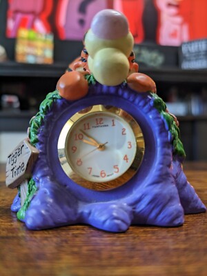 Disney Pooh Tigger Time Miniature Desk Watch Clock Needs Battery