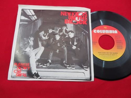 NEW KIDS ON THE BLOCK PLEASE DON'T GO GIRL/WHATCHA GONNA DO ABOUT IT COLUMBIA - Picture 1 of 4