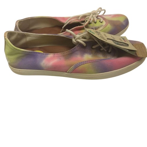 Reef Bella Costas Ocean Mist 2 Pink Purple Yellow Tie Dye Flat Sneakers Shoes S - Picture 4 of 6
