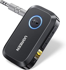 UGREEN Bluetooth 6.0 Receiver for Car with LDAC, AI Noise Cancelling 3.5mm AUX B