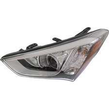 Driver Side Headlight For Hyundai Santa Fe Sport 2013-2016 Halogen with Bulb(s)