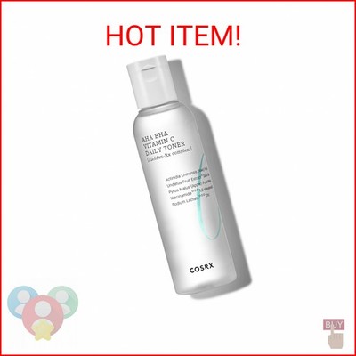 COSRX ABC Daily Toner, Korean Toner for Day & Night with AHA, BHA, & Vitamin C,