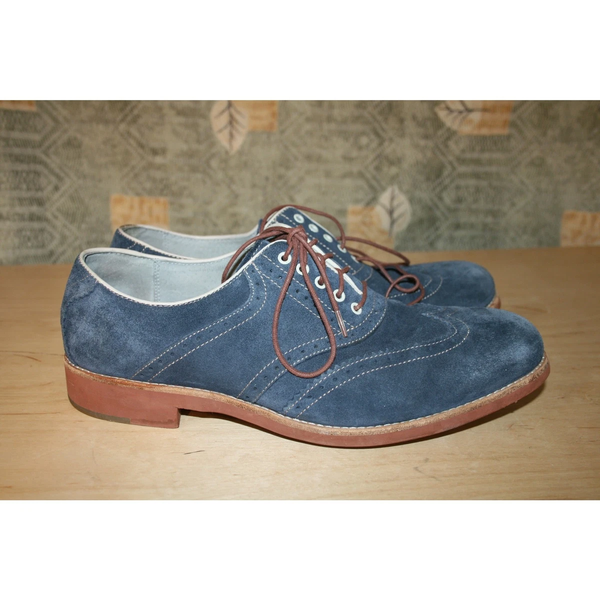 Johnston & Murphy Suede Blue Dress Shoes for Men for sale | eBay