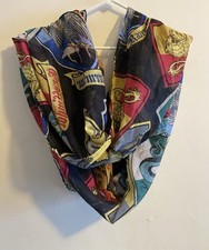 Harry Potter Hogwarts House Crest Infinity Scarf 34 x 34 One Size Fits Most Used