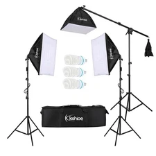 3 x Softbox Lighting Kit Photography Photo Studio Equipment Continuous Kit