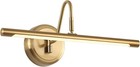 LED Picture Light 16.5" Brass Swing Arm Warm White Wall Lamp