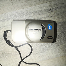 Olympus Stylus Zoom 115 Quartzdate 35mm Point Shoot Auto Focus Flash Silver