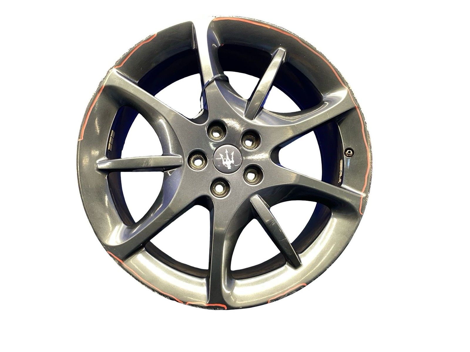2008 - 2019 Maserati Granturismo Oem 20X8.5 Rear 8 Spoke Wheel Rim Black