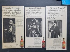 Jeremiah Weed Set of 3 Promo Print Advertisements 1980