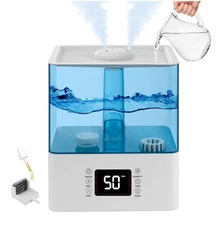 Ultrasonic Cool Mist Humidifier 6L | Top Fill | Quiet | Auto Off |
