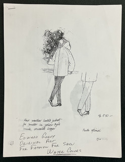 Edward Gorey Fashion Fur Show Designs.