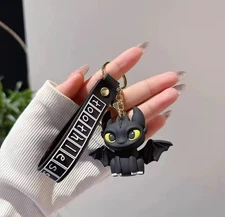 Big Eyes Toothless Figures Pendant Couple Decoration keychain Birthday Gift Xmas