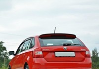 Maxton Design Heckspoiler Lippe Passend FüR Skoda Rapid Spaceback Schwarz Hochgl