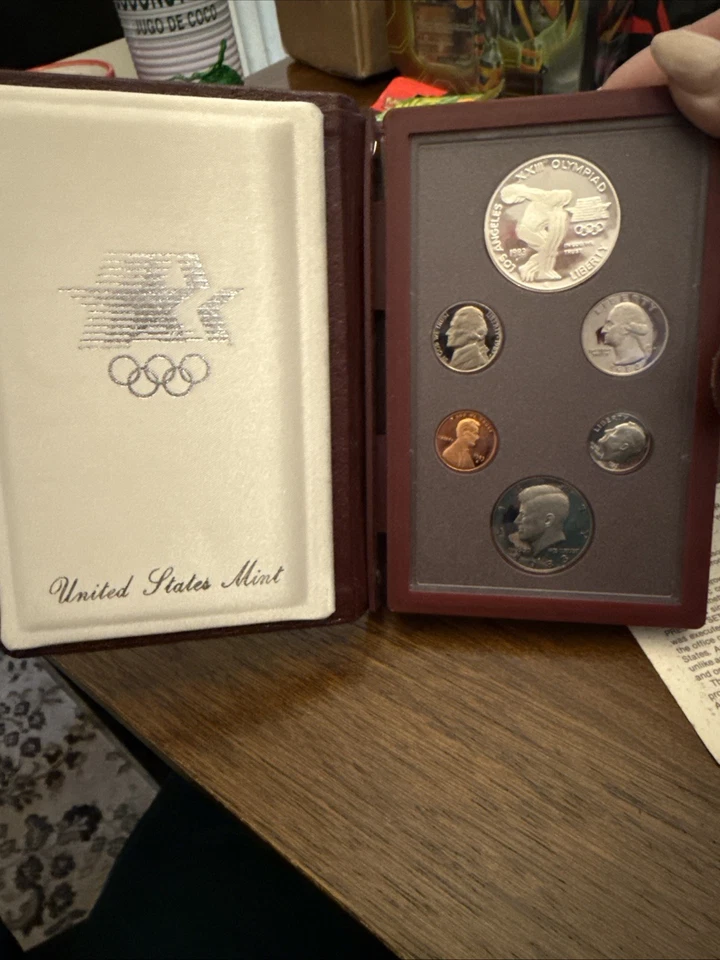 US Mint 1983 Prestige Set, LA Olympics 90% Silver Dollar, OGP & COA -Toning 💕 - Image 2 of 4