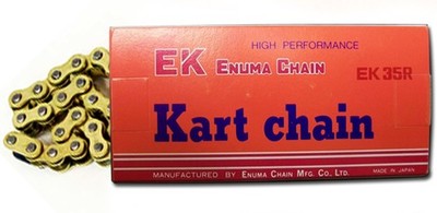 #35 EK High Tensil Go Kart Chain - Gold on Gold 106 Link Mini Bike Drift Trike