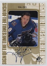 1998-99 SP Authentic Sign of the Times Gold 84/90 Joe Juneau #JJ Auto 0i9j