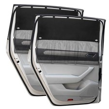 Car Window Shades, 2 Pcs Half Blackout  Half See-Through Magnetic Rear Window