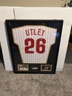 Chase Utley Autographed Framed MLB Jersey Philadelphia Phillies Beckett BAS