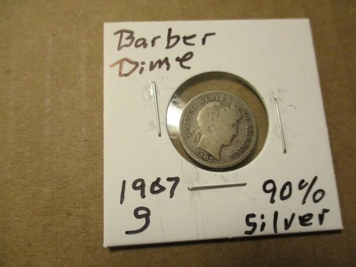 1907-S Barber Dime — photo from the most recent tracked eBay sale