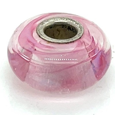 Trollbead Rose Ribbon Glass Bead