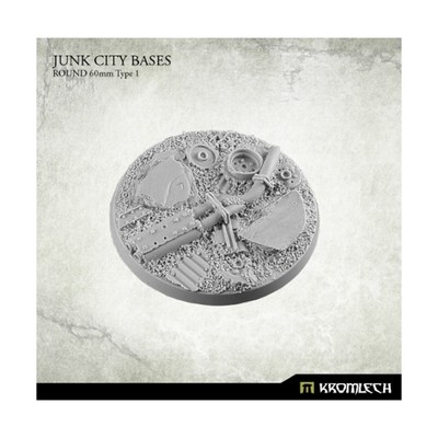 Kromlech Mini Base 60mm Round Base #1 - Junk City Pack New