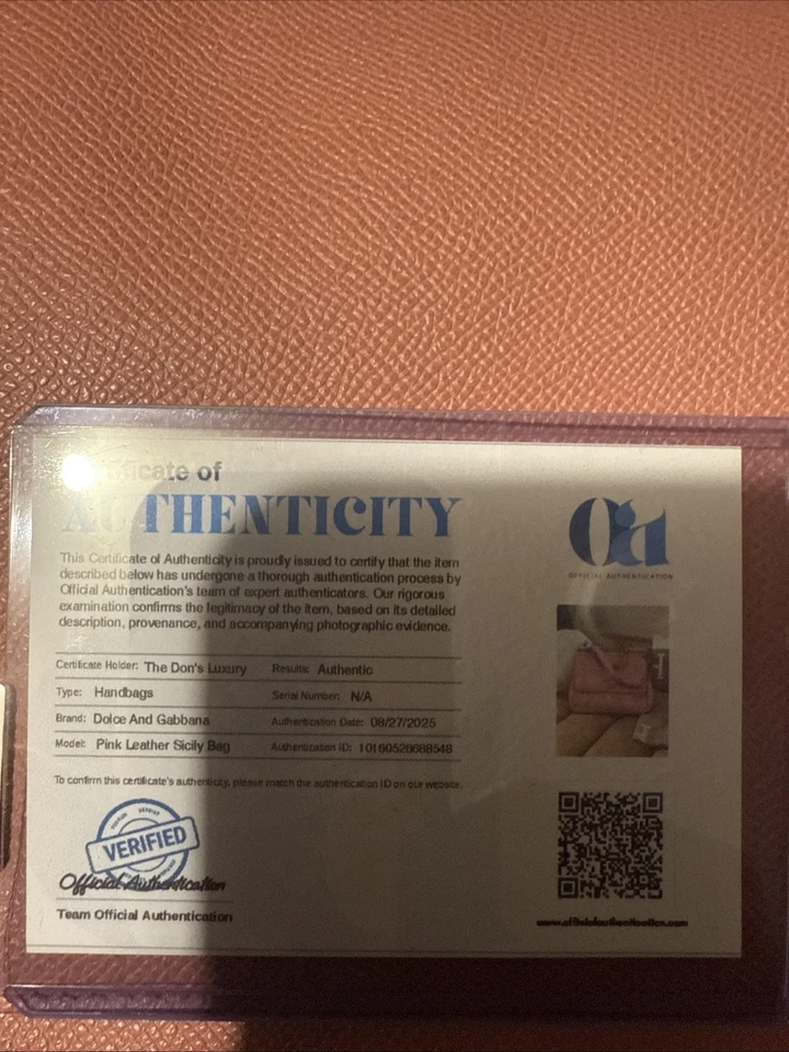 Bolso Dolce & Gabbana de cuero rosa Miss Sicily con asa superior (certificado de autenticidad incluido) Foto 2 de 4
