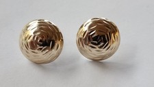 14kt Gold Dome Earrings 2.8gr