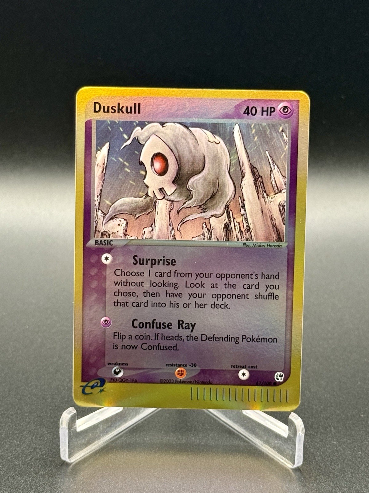 Pokémon TCG Duskull 61/100 EX Sandstorm Reverse Holo Near Mint Fast Shipping