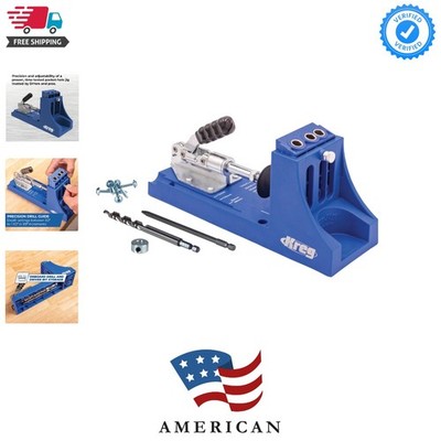 Pocket Hole Jig - Adjustable, Versatile Jig for Strong Joints - Create Perfec...