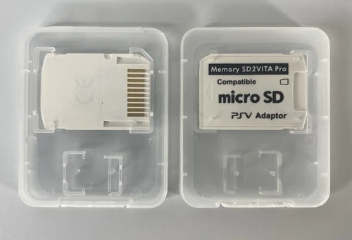 V 5.0 SD2VITA for Playstation PS Vita Micro SD Memory Card Adapter - Lot Of 2