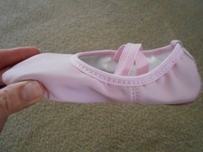 New Little Girls Ballet Shoes Gymnastics Yoga Dance Slipper Split-Sole Size 12