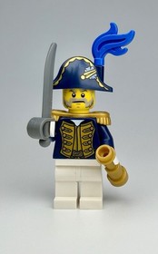 LEGO&reg; Pirates III Bluecoat Governor Minifigure w/ Sword & Telescope 70412