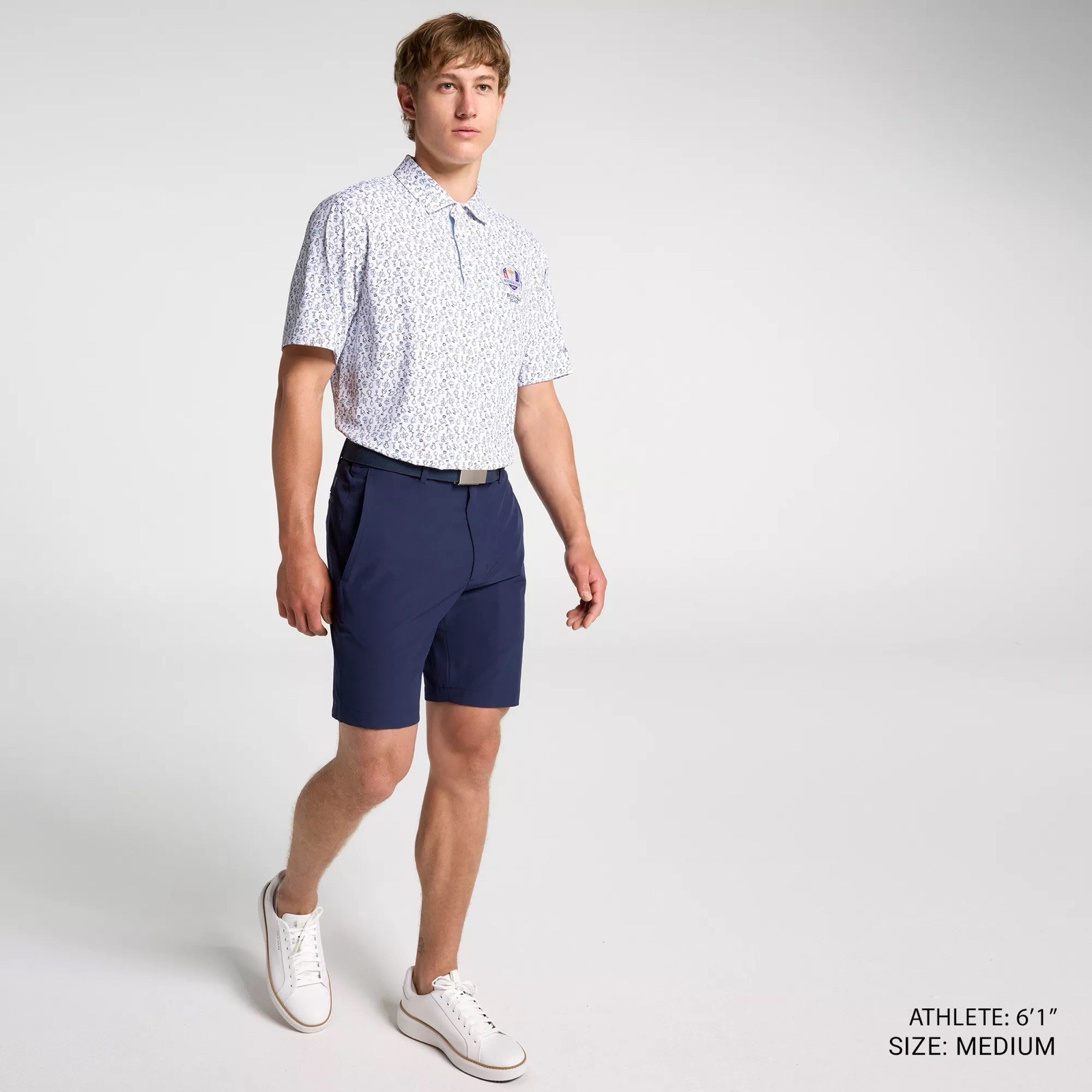 NEW Mens $80 WALTER HAGEN Performance 11 Ryder Cup Golf Polo Tossed Trophy XL