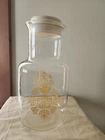 Vintage 70’s Pyrex Butterfly Gold Glass Juice Carafe 2.25L 72oz