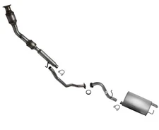 Rear Catalytic Converter with Middle Resonator & Muffler for Corolla 09-12 1.8L