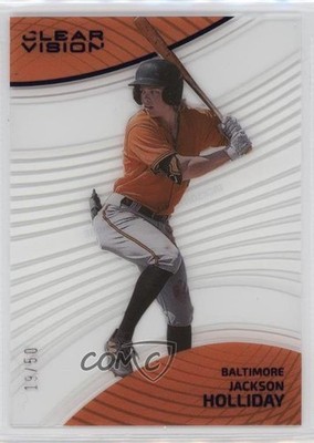 2023 Panini Chronicles Clear Vision Blue 19/50 Jackson Holliday #23 05ct