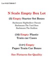 N Scale Bachmann Empty Set Boxes Plus Empty Jewel Cases Large and Small Lot — photo 2
