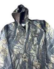 HODGMAN Realtree Hardwood Camouflage Hunting PVC POLY Hooded Rain XL Jacket