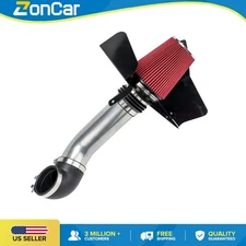 3.5" Red Cold Air Intake Kit w/ Heat Shield For 2007-2008 Chevrolet Tahoe