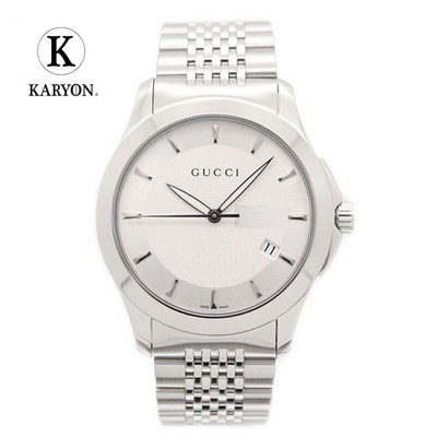 Gucci G Timeless White Dial Stainless Steel Men Watch
