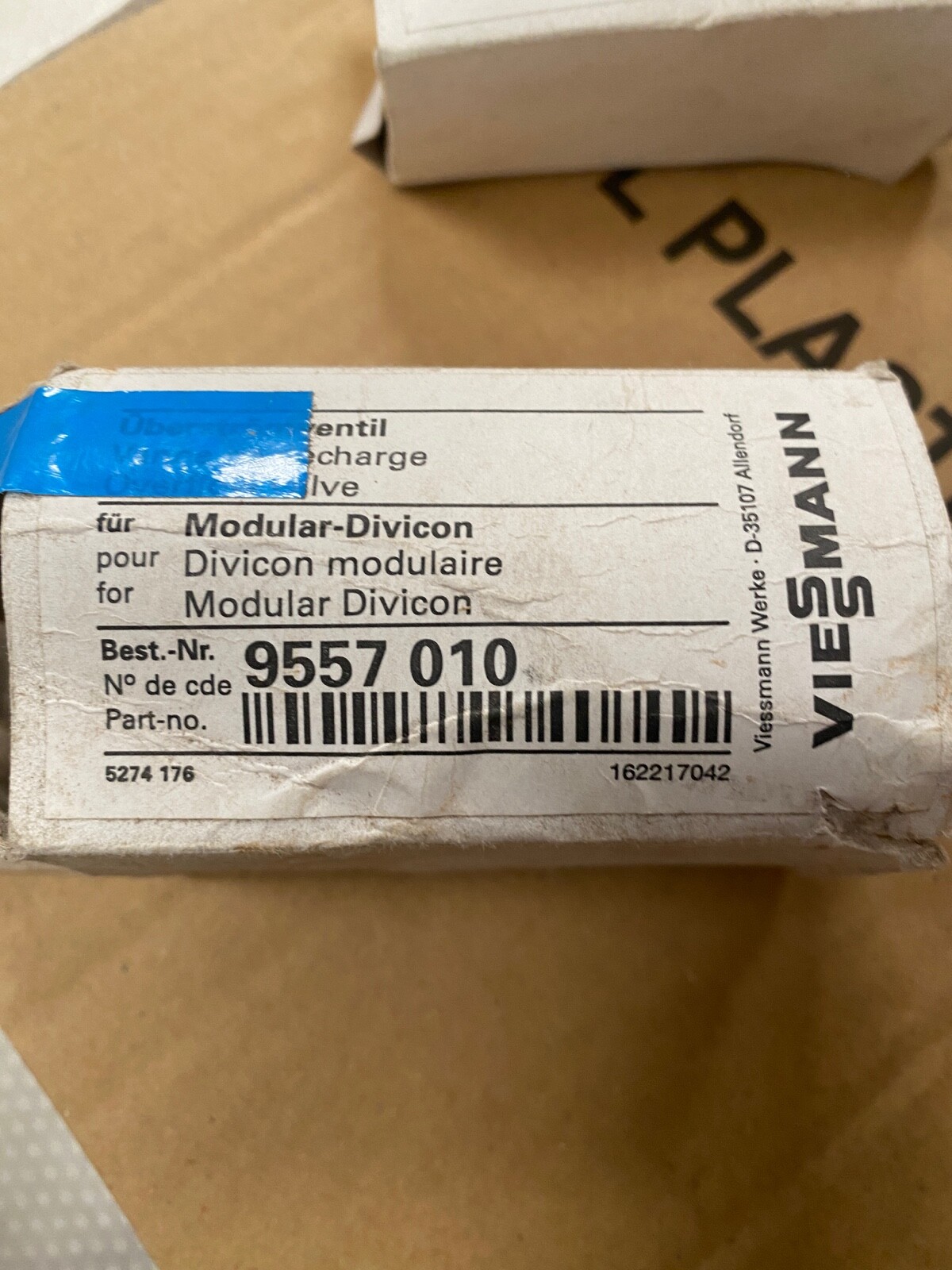 Soupape différentielle Viessmann 9557010 : élimine le bruit des vannes de radiateur